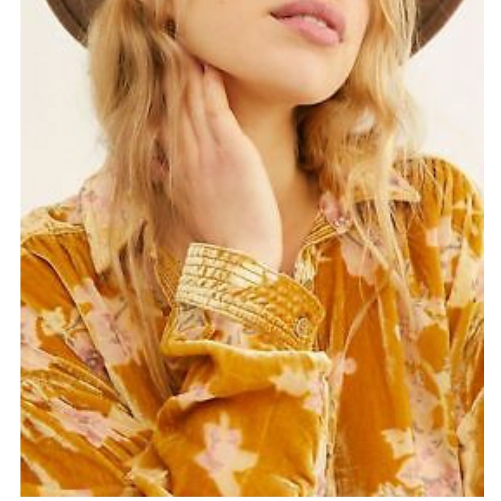 LAST ONE☝️ Free People Sorrento velvetburnout maxi - Picture 4 of 15